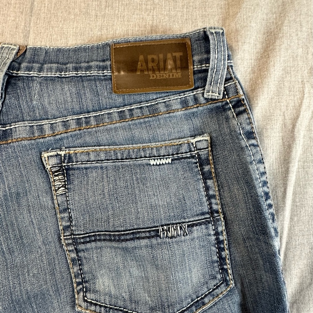 Ariat Denim Low Rise BootCut M4 Sz 35/34 - Picture 7 of 16